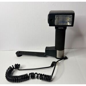 Sunpak Auto 511 Thyristor Handle Mount Flash with Bracket and Sync Cord Black